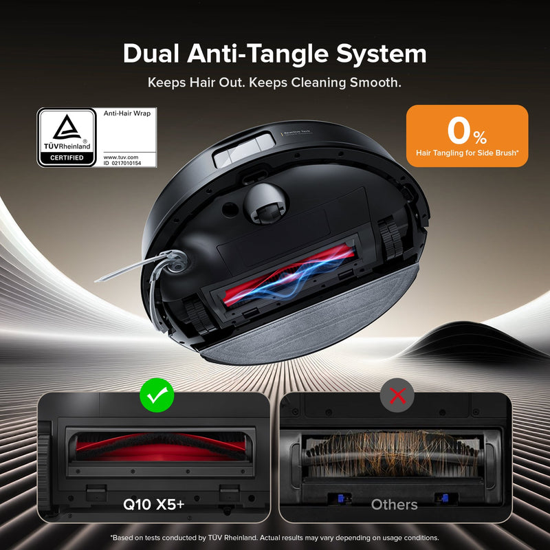 Roborock Q10 X5+ Robot Vacuum and Mop with Auto-Empty Dock, 10000 Pa Suction Power and Auto Lifting Mopping System