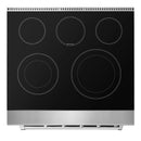 Kostch 30-Inch Glass Top Electric Range with 5 Burners & 4.55 Cu. Ft. Convection Oven in Stainless Steel (KOS-30RE06H-S)