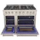 Kucht Professional 48-Inch 6.7 cu. ft. Propane Gas Range in Stainless Steel with True Simmer Burners (KFX4800X/LP-S)