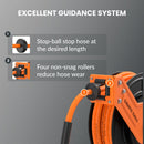 Giraffe Tools 3/8-Inch, 25 Ft. - 50 Ft. Retractable Air Hose Reel with Alloy Steel Reel
