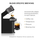 De'Longhi Nespresso Vertuo Next Premium Coffee and Espresso Maker Plus Aeroccino3 Milk Frother in Black and Gray (ENV120GYAE)