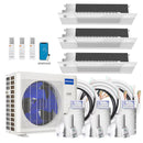 MRCOOL DIY 5th Gen 36,000 BTU 3-Zone Ductless Mini Split Air Conditioner and Heat Pump with 6K+9K+12K BTU Ceiling Cassette Indoor Units