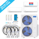 MRCOOL DIY 5th Gen 55,000 BTU 3-Zone Ductless Mini Split Air Conditioner and Heat Pump with 9K+9K+24K BTU Wall Mount Indoor Units