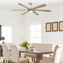 Parrot Uncle 72-Inch Jaydn Farmhouse DC Motor Downrod Mount Reversible Ceiling Fan with Lighting and Remote Control