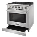 Kostch 30-Inch Propane Gas Range with 5 Burners & 4.55 Cu. Ft. Convection Oven in Stainless Steel (KOS-30RG03MLP-S)