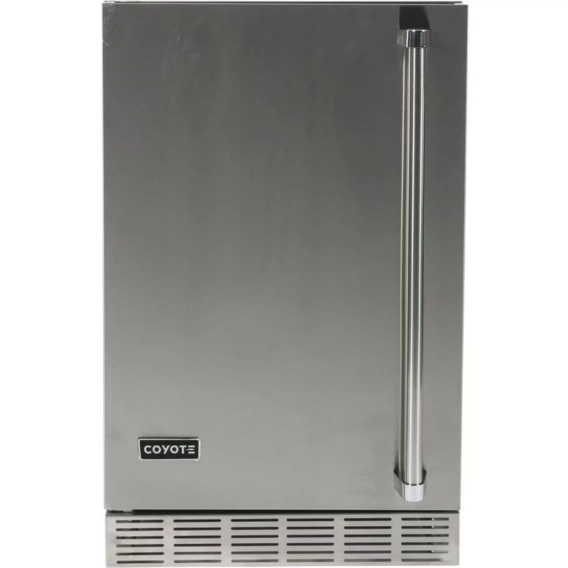 Coyote 21-Inch 4.1 Cu. Ft. Left Hinge Outdoor Rated Compact Refrigerator (CBIR-L)