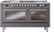 ILVE Professional Plus II 60-Inch Natural Gas Dual Fuel Range with 7 Burners, Griddle, & French Top with Triple Glass Door Oven in Matte Graphite (UP60FSWMPMG)