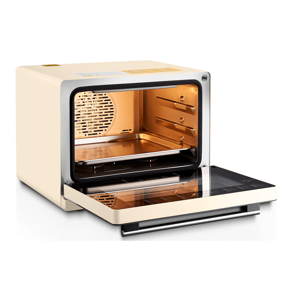 Fotile ChefCubii Countertop Combi-Steam Oven with Convection Bake, Air Fry, Steam, and Dehydrate, 1.1 Cu. Ft. Capacity with 8 Cooking Modes and 50 Preset Menus in Beige (HYZK32-E3-E)