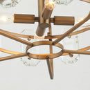 Parrot Uncle 4-Light Golden Modern Crystal Island Pendant Light (HLH-27137-4A-GD)