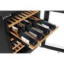 Kucht 24-Inch Freestanding Dual Zone 52-Wine Bottles Wine Cooler in Panel-Ready (D24UPR)