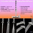 Forno Acqua 33-Inch Drop-In/Undermount 3-Level MultiSINK Workstation Sink with Waterfall Faucet & Glass Rinser (E-XP31)