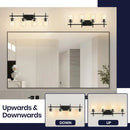 Parrot Uncle Jasper Modern 4-Light Clear Glass Bathroom Lights Linear Vanity Light