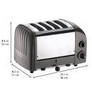 Dualit 4 Slice NewGen Toaster in Metallic Charcoal (47154)