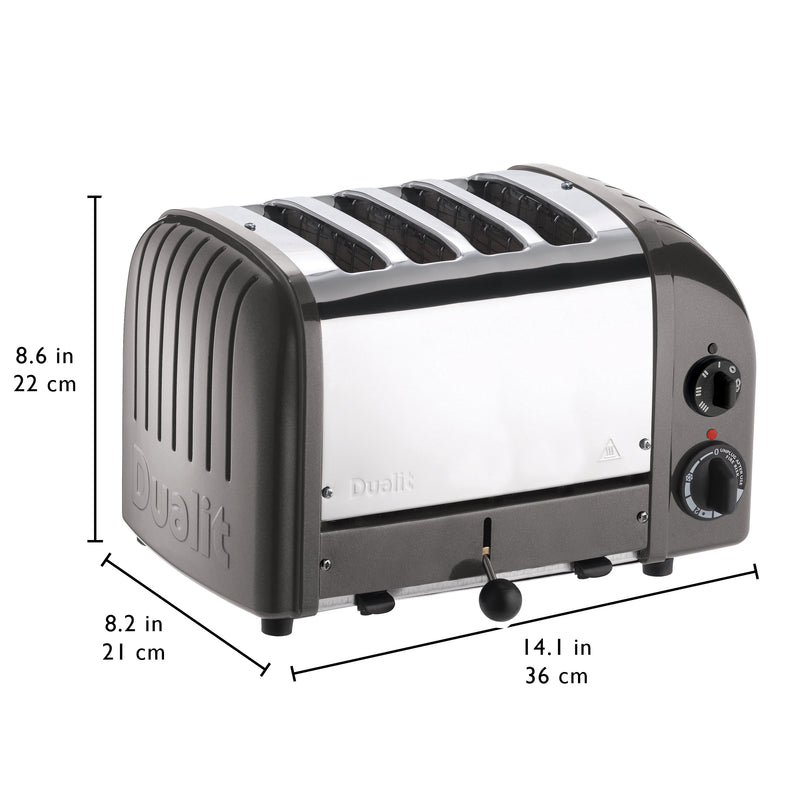 Dualit 4 Slice NewGen Toaster in Metallic Charcoal (40421)