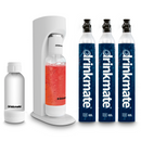Drinkmate OmniFizz Sparkling Water and Soda Maker 3 Cylinder and extra 0.5L Bottle Ultimate Bundle