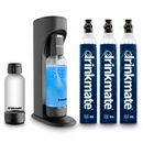Drinkmate OmniFizz Sparkling Water and Soda Maker 3 Cylinder and extra 0.5L Bottle Ultimate Bundle