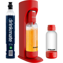 Drinkmate OmniFizz Sparkling Water and Soda Maker 1 Cylinder and extra 0.5L Bottle Special Bundle