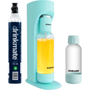 Drinkmate OmniFizz Sparkling Water and Soda Maker 1 Cylinder and extra 0.5L Bottle Special Bundle