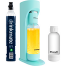Drinkmate OmniFizz Sparkling Water and Soda Maker 1 Cylinder and extra 0.5L Bottle Special Bundle