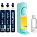 Drinkmate OmniFizz Sparkling Water and Soda Maker 3 Cylinder and extra 0.5L Bottle Ultimate Bundle