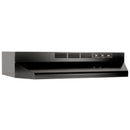 Broan-NuTone 30-Inch Ductless Under Cabinet Range Hood with Charcoal Filter in Black (413023)