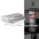 Broan-NuTone 36-Inch Ductless Under Cabinet Range Hood in Stainless Steel (4136SF)