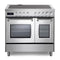 Verona Ultima 36-inch Double Oven Electric Range with 5 Radiant Elements, 4.1 Cu. Ft. Total Oven Capacity in Stainless Steel (VUFSEE365DSS)
