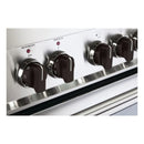 Verona Color Knob Set for Designer Single Oven Dual Fuel Range in Black (VEKNDGESBLK)