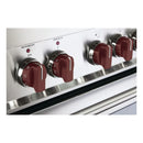 Verona Color Knob Set for Designer Single Oven Electric Range in Burgundy (VEKNDEESBU)