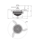 Parrot Uncle 42-Inch Broxburne Smart Fan with LED Light (F4601WY-SMART)