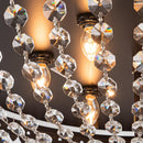 Parrot Uncle 42-Inch Servantes Modern Downrod Mount Crystal Ceiling Fan with Lighting and Remote Control