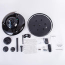 Parrot Uncle 42-Inch Servantes Modern Downrod Mount Crystal Ceiling Fan with Lighting and Remote Control