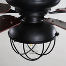 Parrot Uncle 42-Inch Traditional Flush Mount Reversible Ceiling Fan with Lighting and Remote Control (F6232QQ110V)