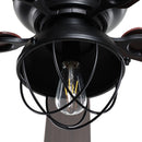 Parrot Uncle 42-Inch Traditional Flush Mount Reversible Ceiling Fan with Lighting and Remote Control (F6232QQ110V)