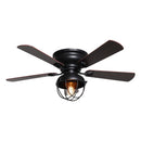 Parrot Uncle 42-Inch Traditional Flush Mount Reversible Ceiling Fan with Lighting and Remote Control (F6232QQ110V)