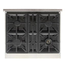 Kucht Professional 30-Inch 4.2 cu. ft. Propane Gas Range in Light Blue with Silver Accents (KFX300/LP-LB)