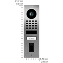 DoorBird D1101FV Fingerprint 50 Surface-Mount IP Video Door Station, 1 Call Button in  Stainless Steel V4A