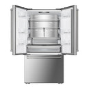 Verona 36-Inch French Door Counter-Depth Refrigerator with 20.2 Cu. Ft. Total Capacity, Internal Water Dispenser, Automatic Ice Maker, Energy Star (VEBFD3620WIFS)