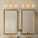 Parrot Uncle Jasper Modern Clear Glass 3-Light Bathroom Vanity Light