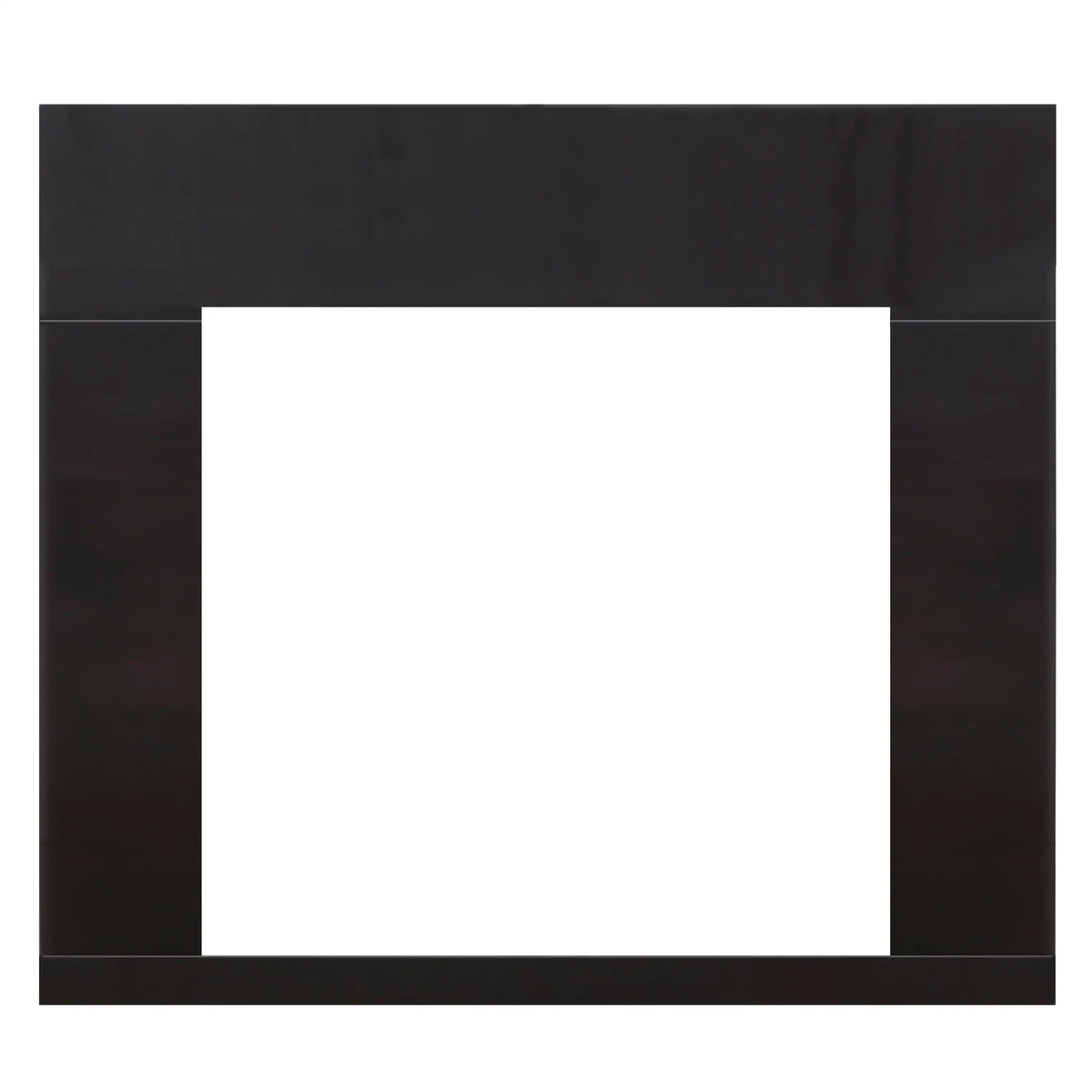 Dimplex Revillusion 36-inch installation trim panel in black, front view