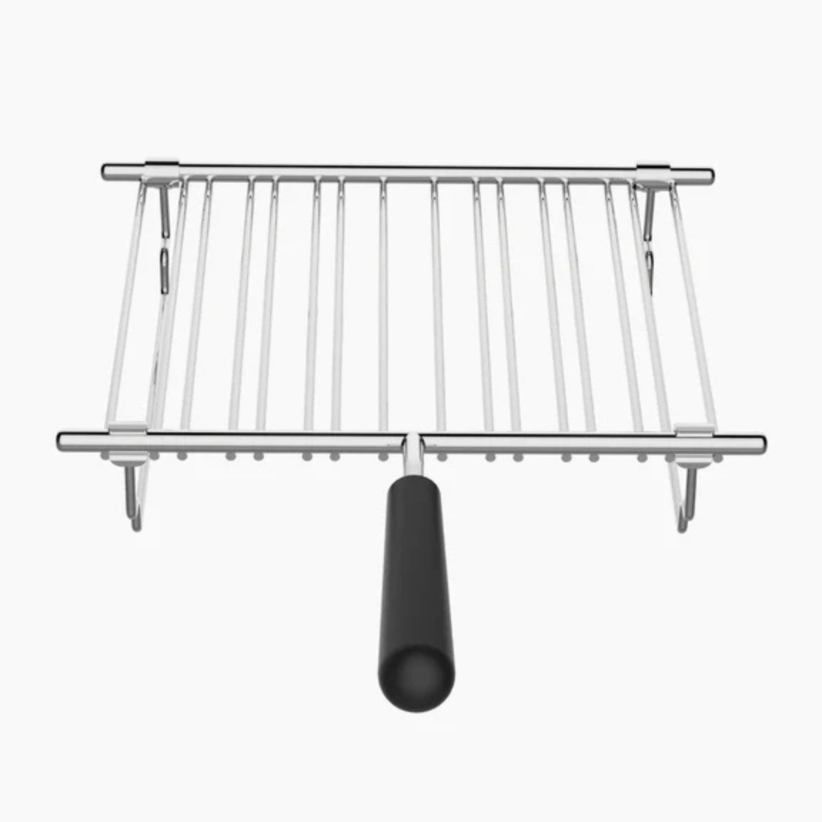 Stainless steel warming rack with hanging hooks and side bars