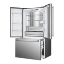 Verona 36-Inch French Door Counter-Depth Refrigerator with 20.2 Cu. Ft. Total Capacity, Internal Water Dispenser, Automatic Ice Maker, Energy Star (VEBFD3620WIFS)