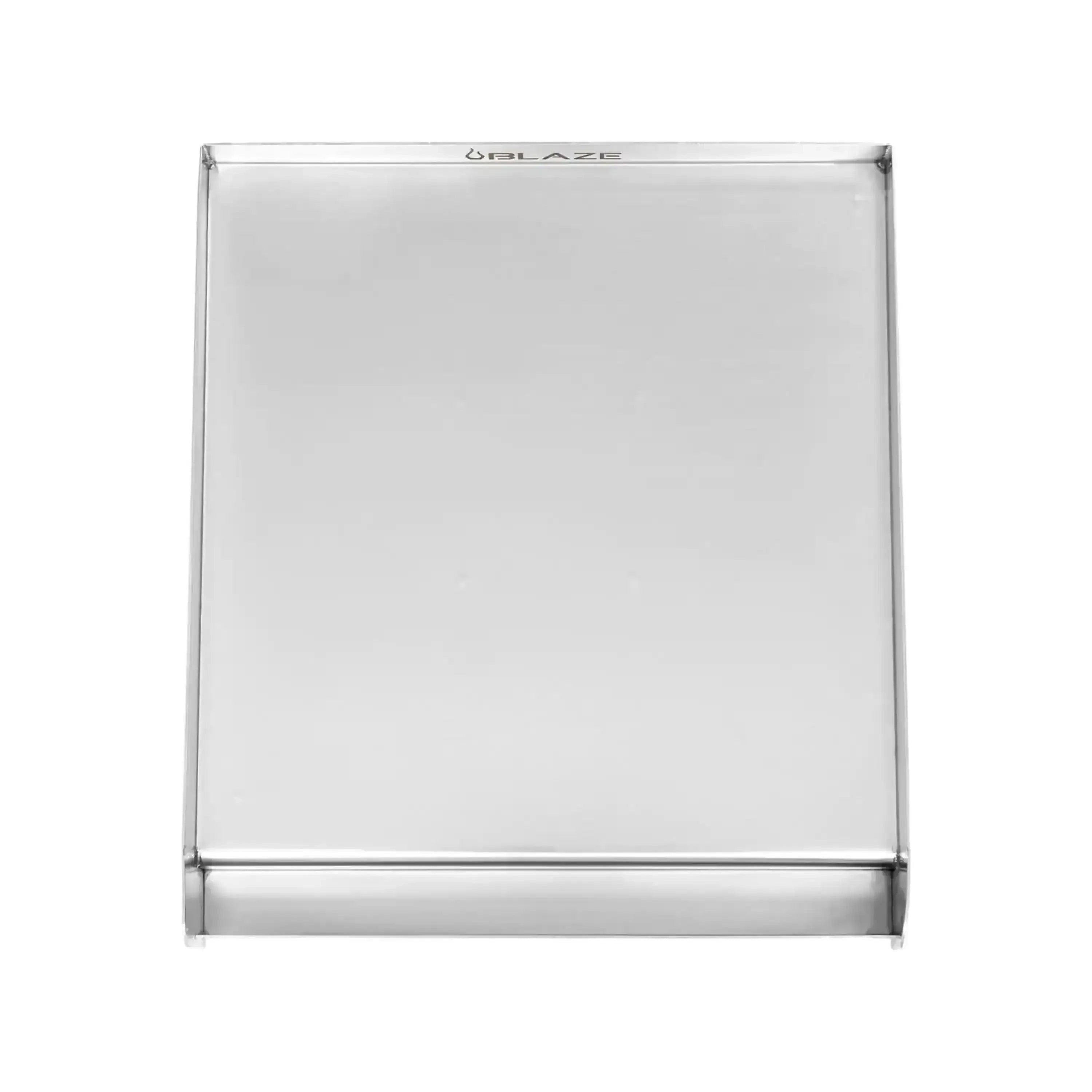 Blaze 14-inch stainless griddle plate, flat top cooking surface with raised edges