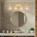 Parrot Uncle Jasper Modern Clear 4-Light Bathroom Vanity Light