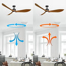 Parrot Uncle 66-Inch Misael Propeller Industrial DC Motor Ceiling Fan with LED Lighting