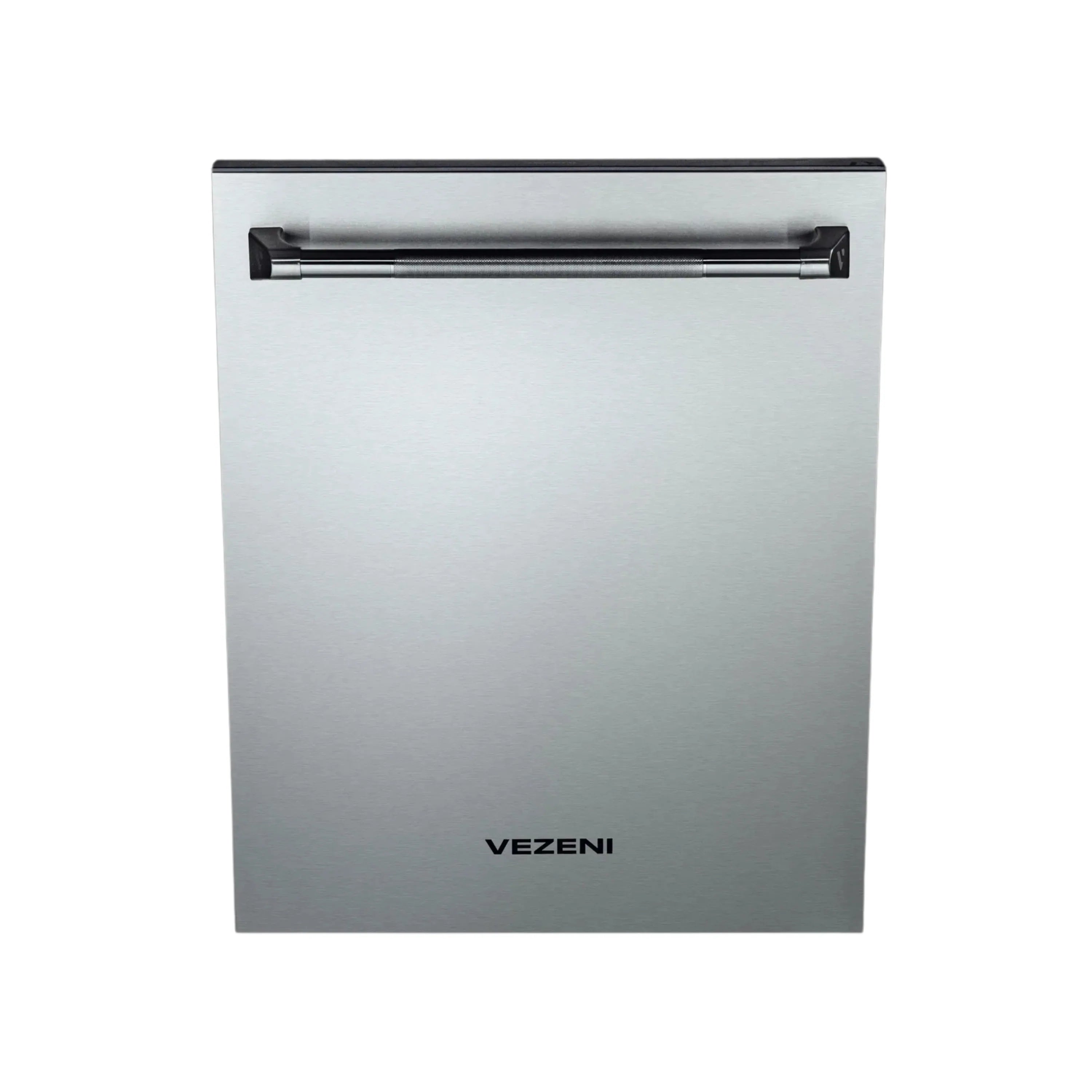Stainless steel 3-rack dishwasher with front handle and smooth door panel