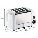 Dualit 4 Slice NewGen Toaster in White (47153)