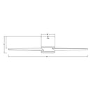Parrot Uncle 48-Inch Kielah Farmhouse Flush Mount Reversible Ceiling Fan with Lighting and Remote Control