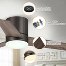Parrot Uncle 48-Inch Kielah Farmhouse Flush Mount Reversible Ceiling Fan with Lighting and Remote Control