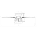 Parrot Uncle 48-Inch Thurber Industrial Satin Nickel Flush Mount Reversible Ceiling Fan with Lighting and Remote Control (F6310Q110V)